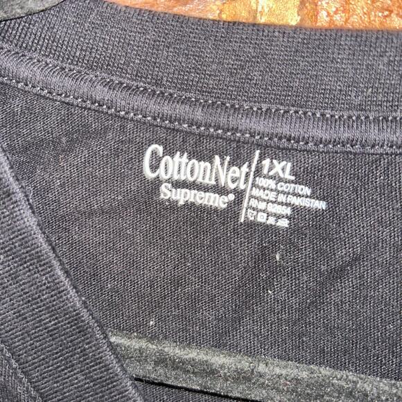 Bundle Set of 5 Black Short Sleeve V-Neck T-Shirts Men's Size XL CottonNet - Picture 3 of 4